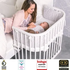 Side by Side seng, Maxi - Hvid Børn Side By Side Senge