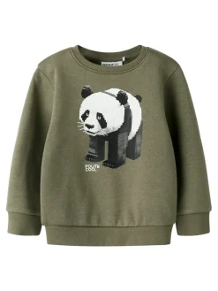 Outlet Sigurt Sweatshirt - Dusty Olive Cardigans, Veste & Trøjer