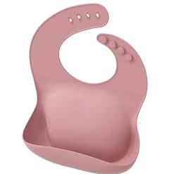 Silicone hagesmæk, 2-pk, rose+coral Hagesmække