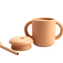 Best Silicone Kop med sugerør og dobbelt håndtag Service