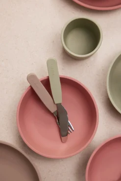 New Silikone bestiksæt - green Bestik