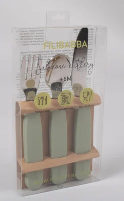 New Silikone bestiksæt - green Bestik