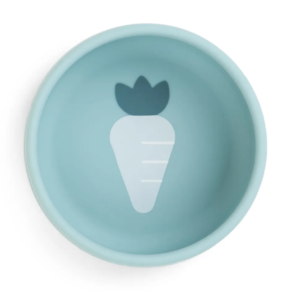 New Silikone første spisesæt - Blå Service