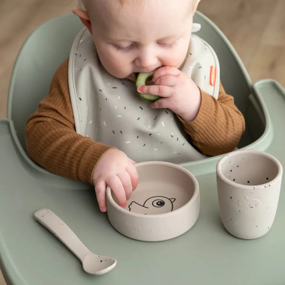 Hot Silikone første spisesæt Birdee Sand Service