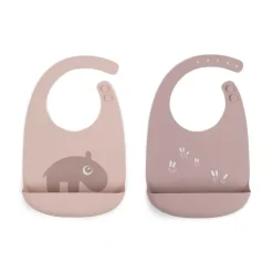 Outlet Silikone hagesmæk 2 stk. Ozzo Pudder Hagesmække