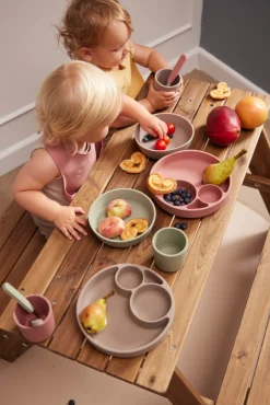 Clearance Silikone skål 2-pak - Warm Grey Service