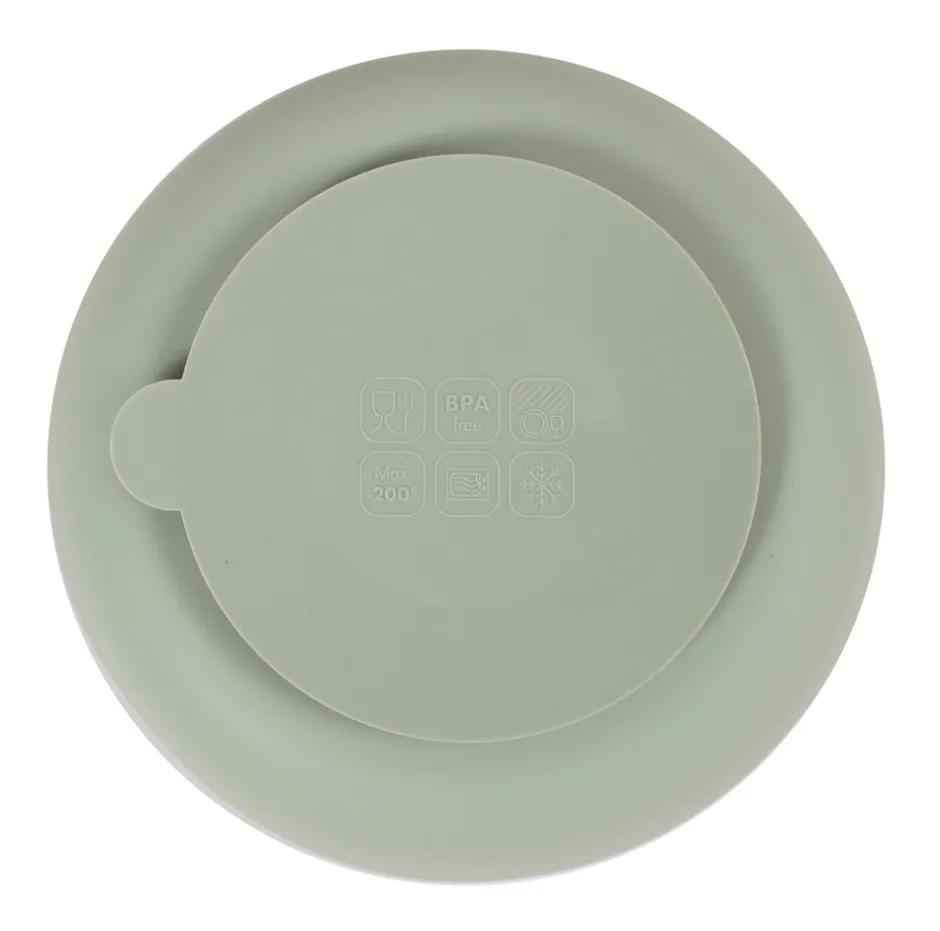 Online Silikone tallerken - green Service