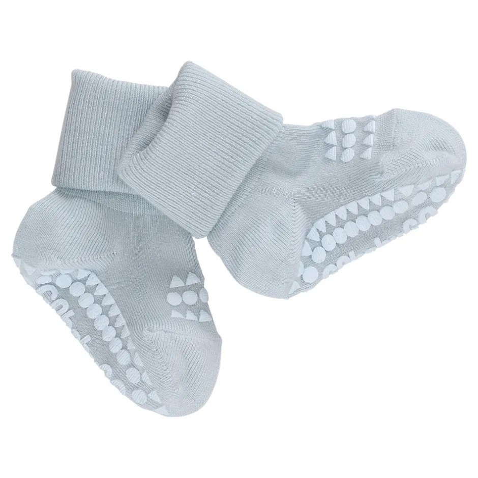 Online Skridsikre Strømper - Bamboo - Sky blue Skridsikre Strømper|Strømper