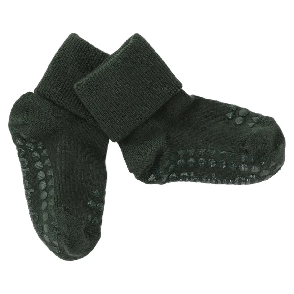 Hot Skridsikre Strømper - Bamboo - Forest green Skridsikre Strømper|Strømper