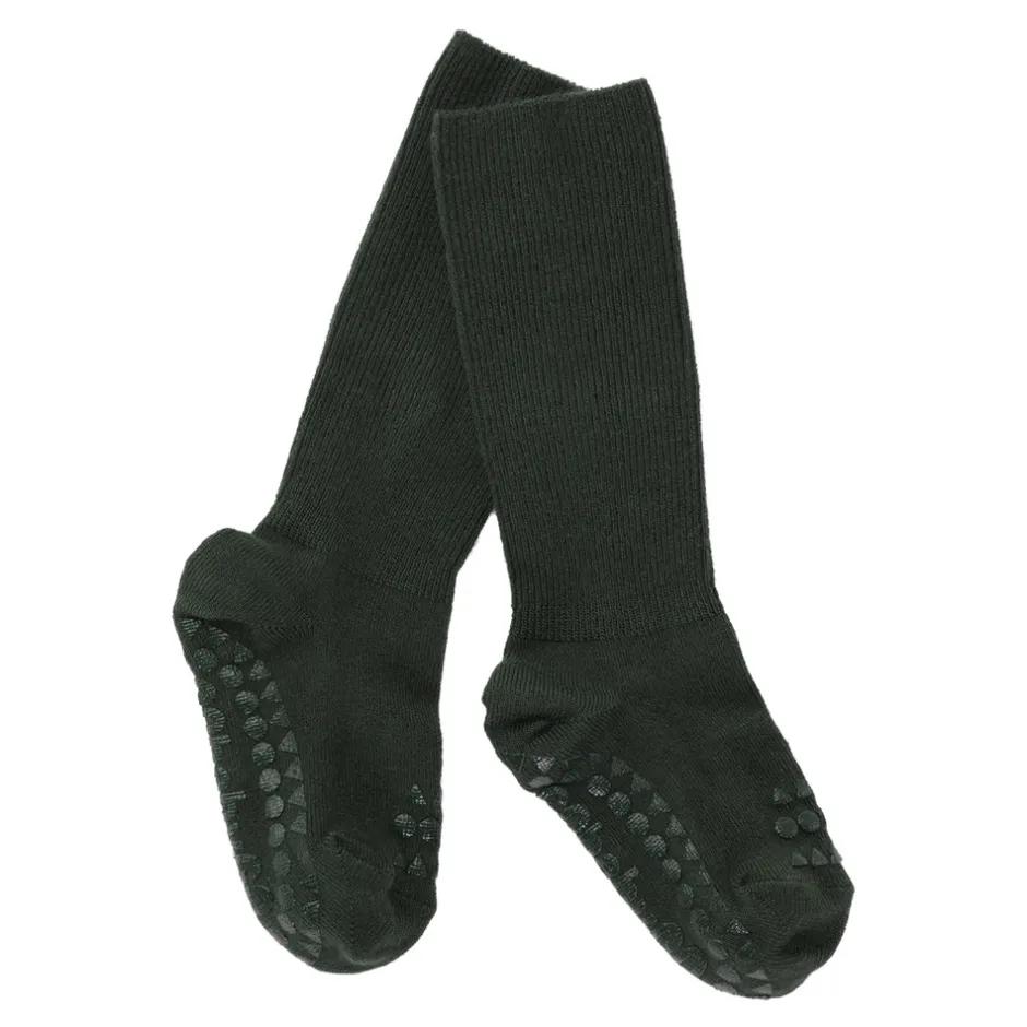 Hot Skridsikre Strømper - Bamboo - Forest green Skridsikre Strømper|Strømper