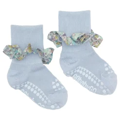 Clearance Skridsikre Strømper - Liberty - Sky Blue / Michelle purple Skridsikre Strømper