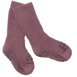Best Skridsikre Strømper Terry Bomuld - Misty plum Skridsikre Strømper|Strømper