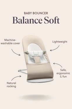 Best Skråstol Balance Soft, Sandgrå Børn Skråstole