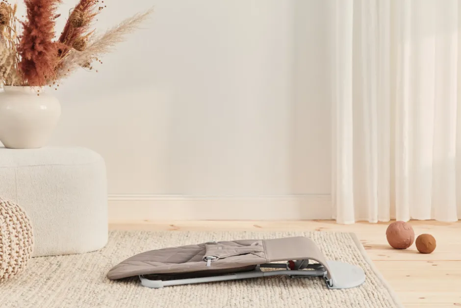 Clearance Skråstol Bliss - Vævet, Blomsterbladsquilt, Sandgrå Børn Skråstole