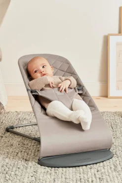 New Skråstol Bliss - Vævet, Klassisk quilt, Sandgrå Børn Skråstole