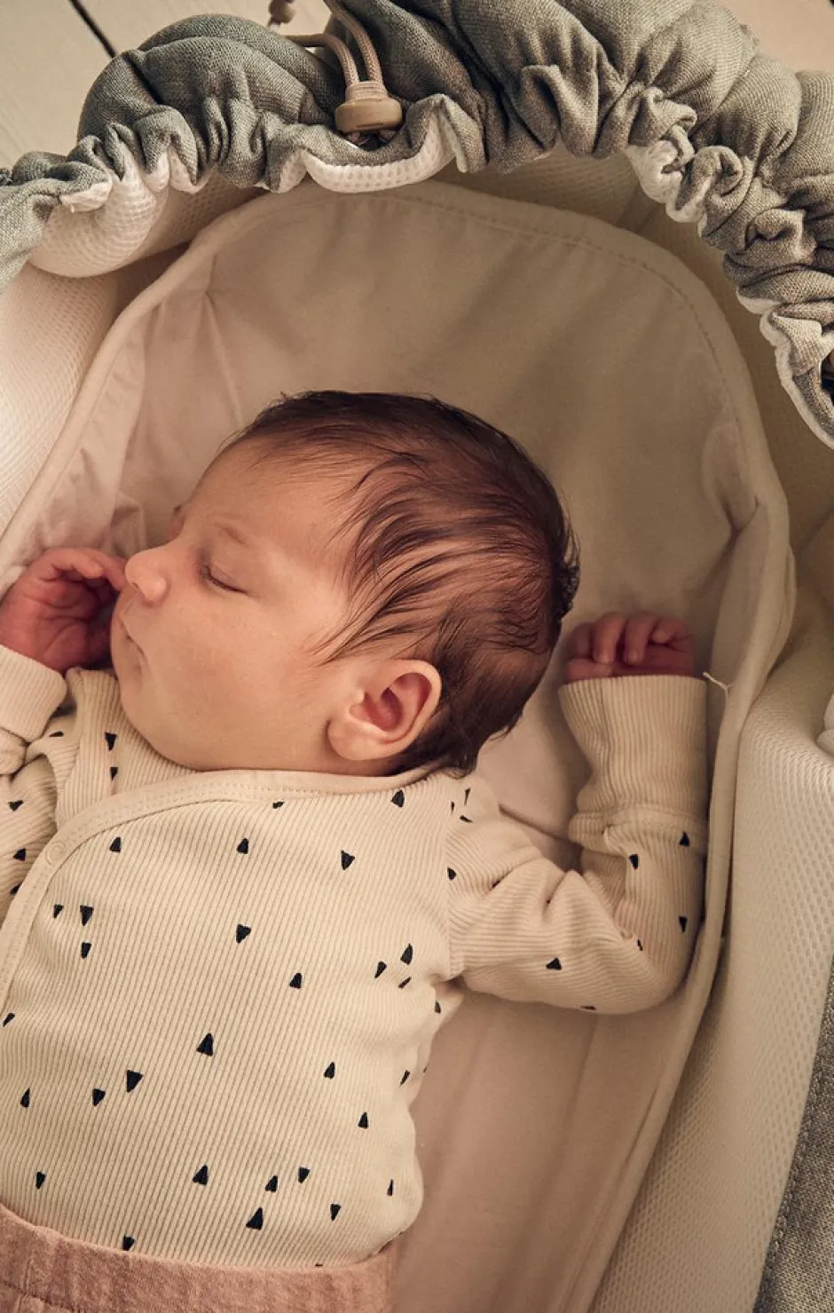 New SleepCarrier Waterproof Bedding - Daisy White Madrasser & Lagner Til Barnevogne