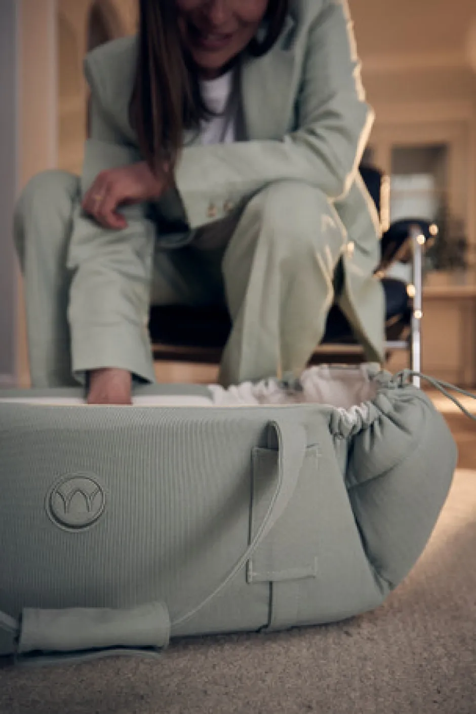 Discount SleepCarrier X inkl. waterproof bedding - Agave green Lifte