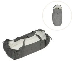 Online SleepCarrier X og Kørepose - Stormy Grey Lifte|Køreposer