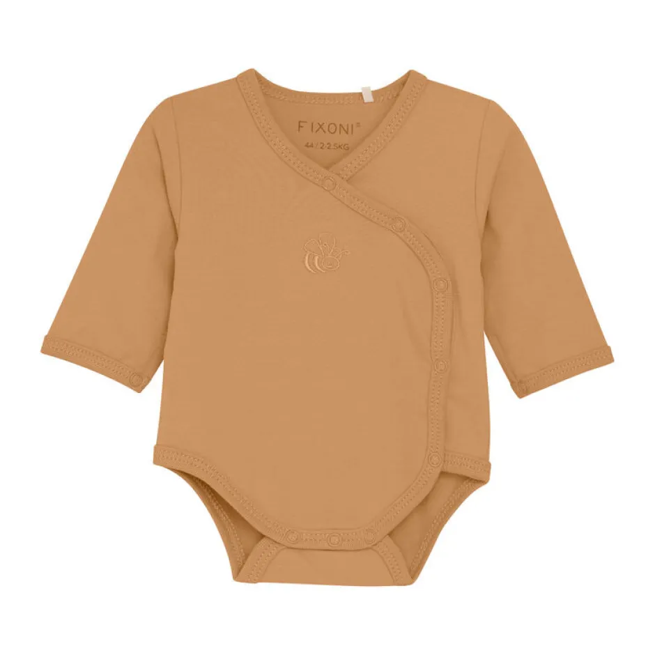 Clearance Slå-om Body Langærmet - Doe Bodystocking M. Skrålukning|Præmatur Tøj