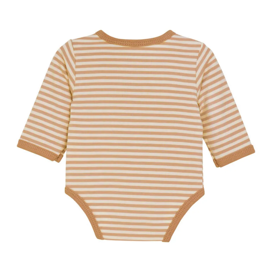 Clearance Slå-om Body Langærmet - Doe Præmatur Tøj|Bodystocking M. Skrålukning