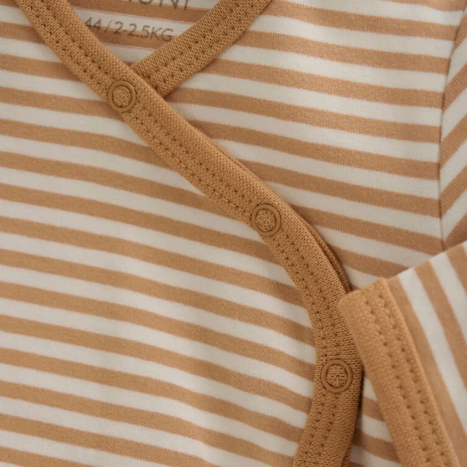 Clearance Slå-om Body Langærmet - Doe Præmatur Tøj|Bodystocking M. Skrålukning