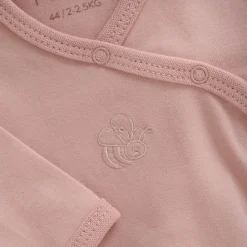 Outlet Slå-om Body Langærmet - Pale Mauve Bodystocking M. Skrålukning|Præmatur Tøj