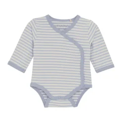 Online Slå-om Body Langærmet - Zen Blue Bodystocking M. Skrålukning|Præmatur Tøj