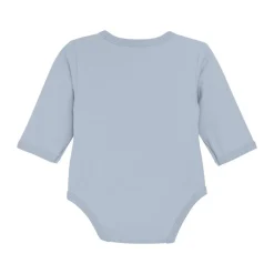 Slå-om Body Langærmet - Zen Blue Bodystocking M. Skrålukning|Præmatur Tøj