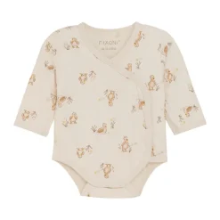 Slå-om Body Langærmet AOP - Doe Bodystocking M. Skrålukning|Præmatur Tøj