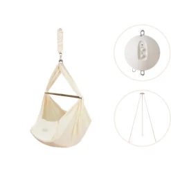 Hot Slyngevugge inkl. motor og stativ - Cream Børn Pakkeløsninger|Slyngevugger