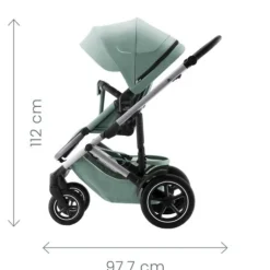 New Smile 5Z lux inkl. liggedel og Baby-Safe Core autostol - linen grey/space black Kombivognspakker|Vognpakker