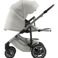 New Smile 5Z lux inkl. liggedel og Baby-Safe Core autostol - linen grey/space black Kombivognspakker|Vognpakker
