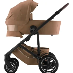 Best Smile 5Z lux inkl. liggedel og Baby-Safe Core autostol - warm caramel/space black Kombivognspakker