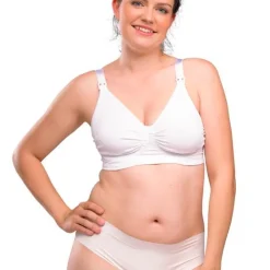 Sale Sømløs Amme BH Med Gelé Bøjle - Hvid Amme Bh'Er