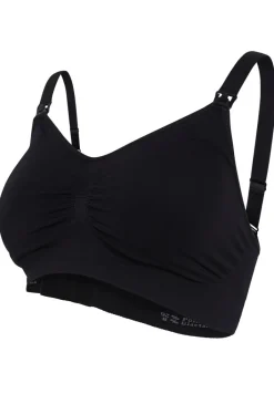 Online Sømløs Amme BH Med Indlæg - Black Amme Bh'Er