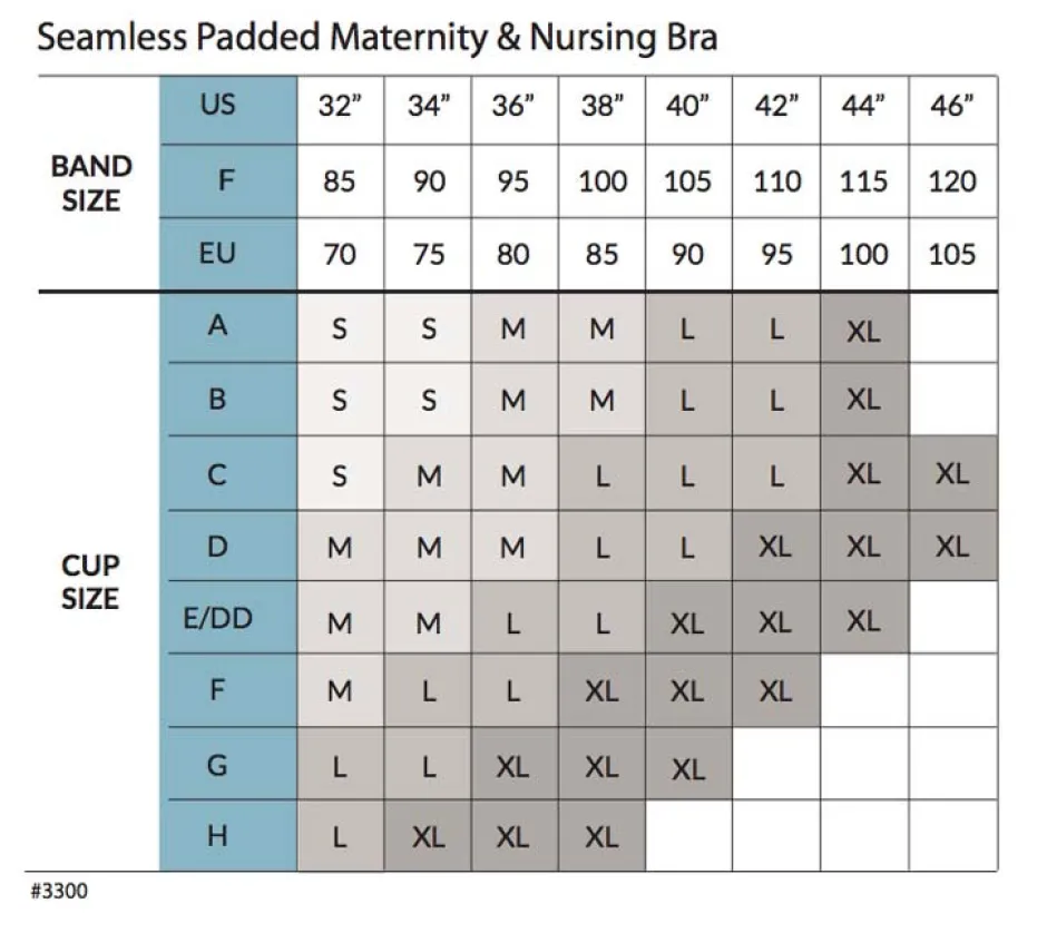Online Sømløs Amme BH Med Indlæg - Black Amme Bh'Er