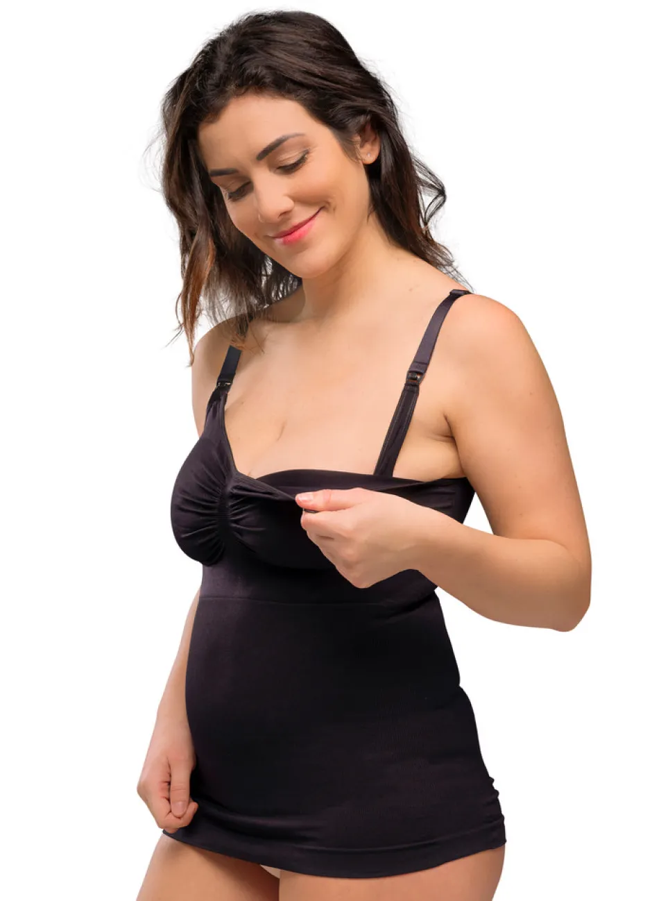 Best Sømløs Ammetop Med Shapewear - Sort Amme Bh'Er|Overdele