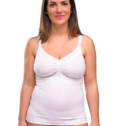 Best Sømløs Ammetop Med Shapewear - Hvid Overdele