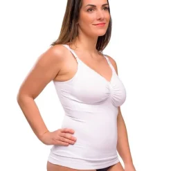 Best Sømløs Ammetop Med Shapewear - Hvid Overdele