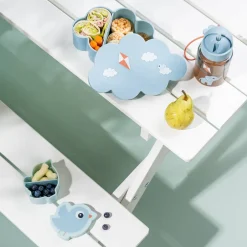 Sale Snack & madkasse m/drikkedunk Playground Blå Madkasser & Drikkedunke