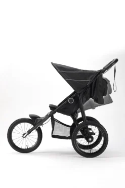 New Solace løbejogger 2.0 sort Løbevogne|Klapvogne Med Ergonomiske Sæder