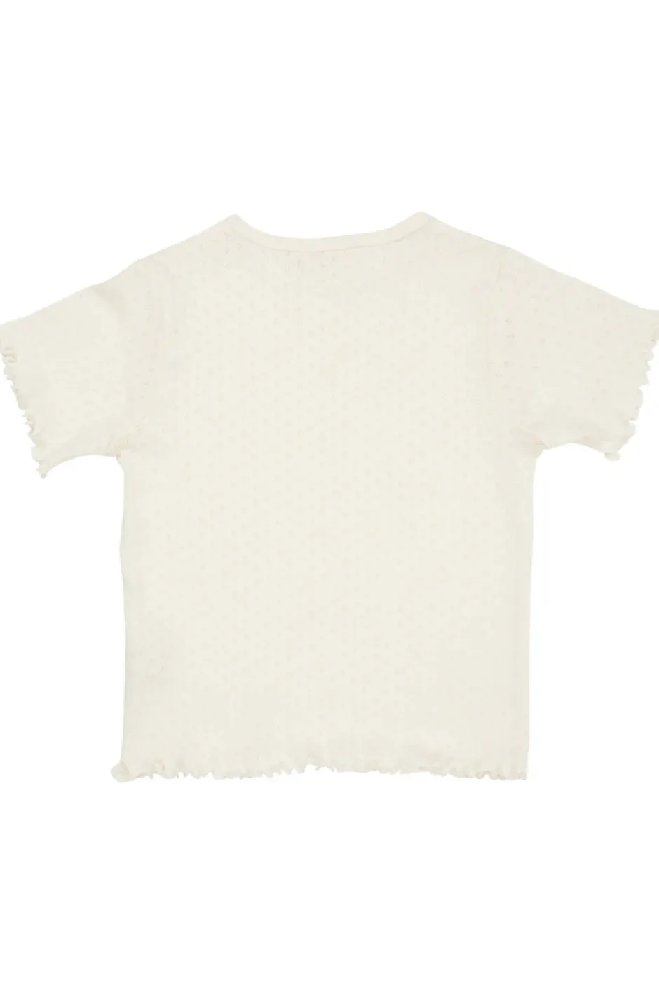 Sale Sommer pointelle t-shirt - CREAM T-Shirts & Toppe