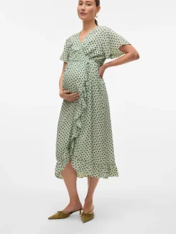 Discount Sophie tess ss midi kjole - CAMEOGREEN Kjoler/Nederdele