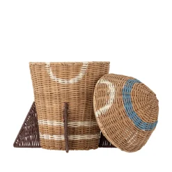 Discount Space Kurv m/låg, Natur, Rattan Børn Kurve