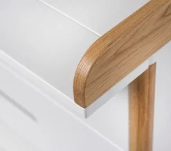 Discount Spoke puslekommode - Hvid/Eg Børn Pusleborde|Pusleborde