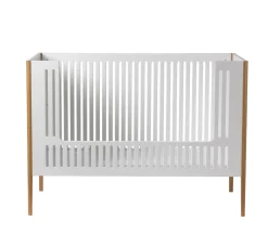 Clearance Spoke tremmeseng - Hvid/Eg Børn Tremmesenge