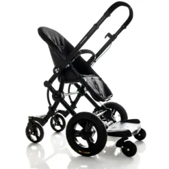 Clearance Søskendebræt Med Sæde - Sort Ståbræt