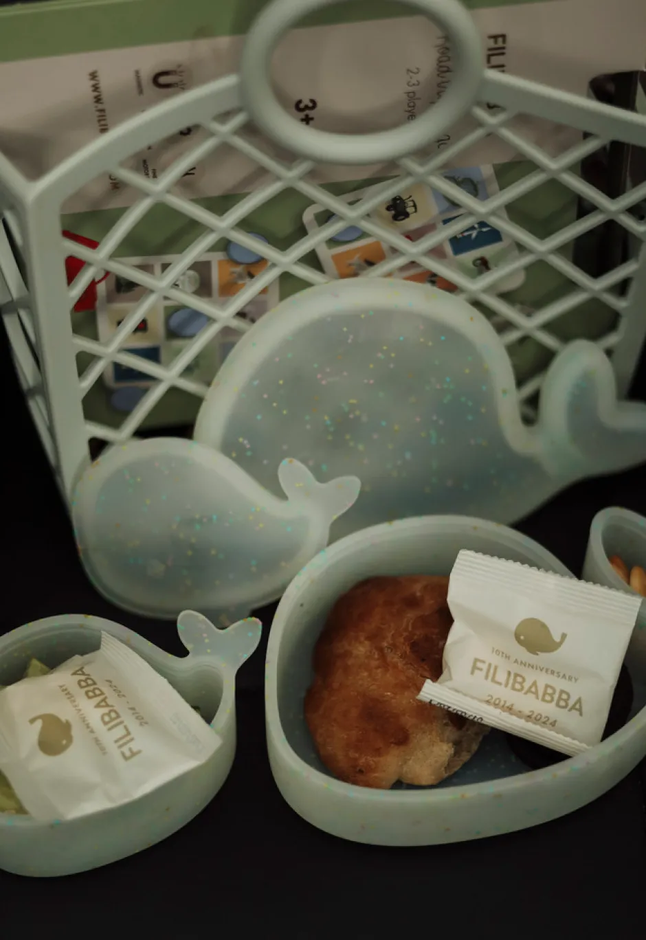 Best Sæt med 2 snackbokse Hvalen Christian Konfetti Service