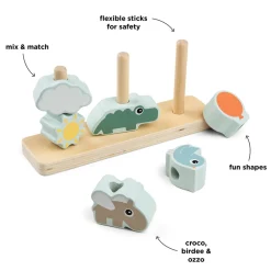 Best Stablelegetøj Happy clouds Farvemix Stabelklodser