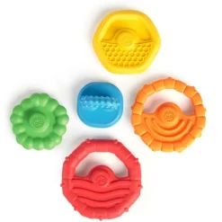 Hot Stack & Teethe Multi-tekstur legesæt m. bideringe Stabelklodser